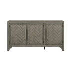 Storage Cabinet Sideboard with 3-door and Adjustable Shelves