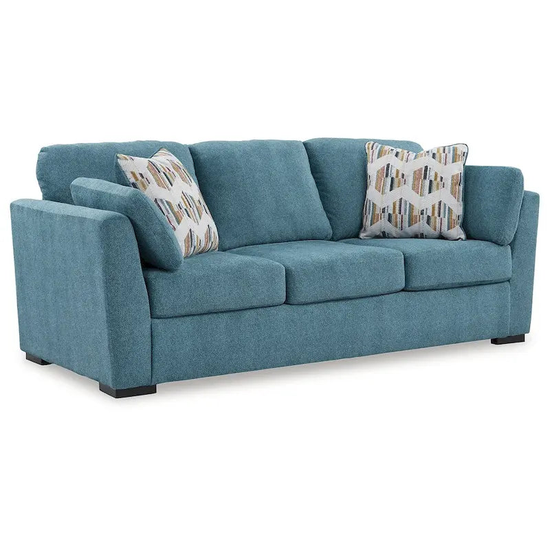 Keerwick Teal Queen Sofa Sleeper - 94 W x 41 D x 39 H