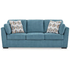 Keerwick Teal Queen Sofa Sleeper - 94 W x 41 D x 39 H