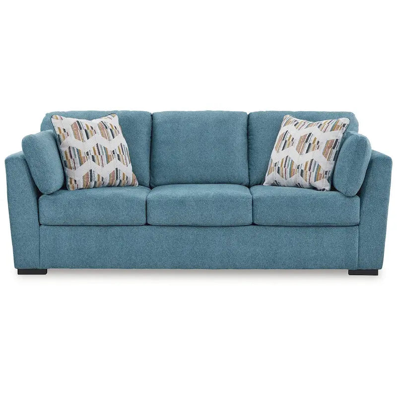 Keerwick Teal Queen Sofa Sleeper - 94 W x 41 D x 39 H