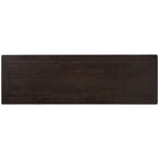 Pine Solid Wood Console Table with Two Open Shelves