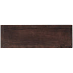 Pine Solid Wood Console Table with Two Open Shelves