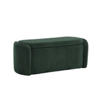 Entryway Upholstered Fabric Storage Ottoman