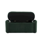 Entryway Upholstered Fabric Storage Ottoman