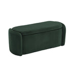 Entryway Upholstered Fabric Storage Ottoman
