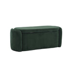 Entryway Upholstered Fabric Storage Ottoman
