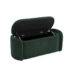 Entryway Upholstered Fabric Storage Ottoman