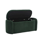 Entryway Upholstered Fabric Storage Ottoman