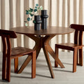 Couture Meiko 46-inch Round Dining Table - 46 In W x 46 In D x 30 In H - 46Wx46Dx30H