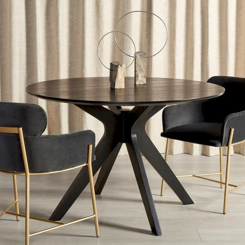 Couture Meiko 46-inch Round Dining Table - 46 In W x 46 In D x 30 In H - 46Wx46Dx30H