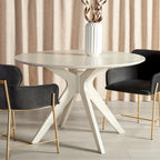 Couture Meiko 46-inch Round Dining Table - 46 In W x 46 In D x 30 In H - 46Wx46Dx30H