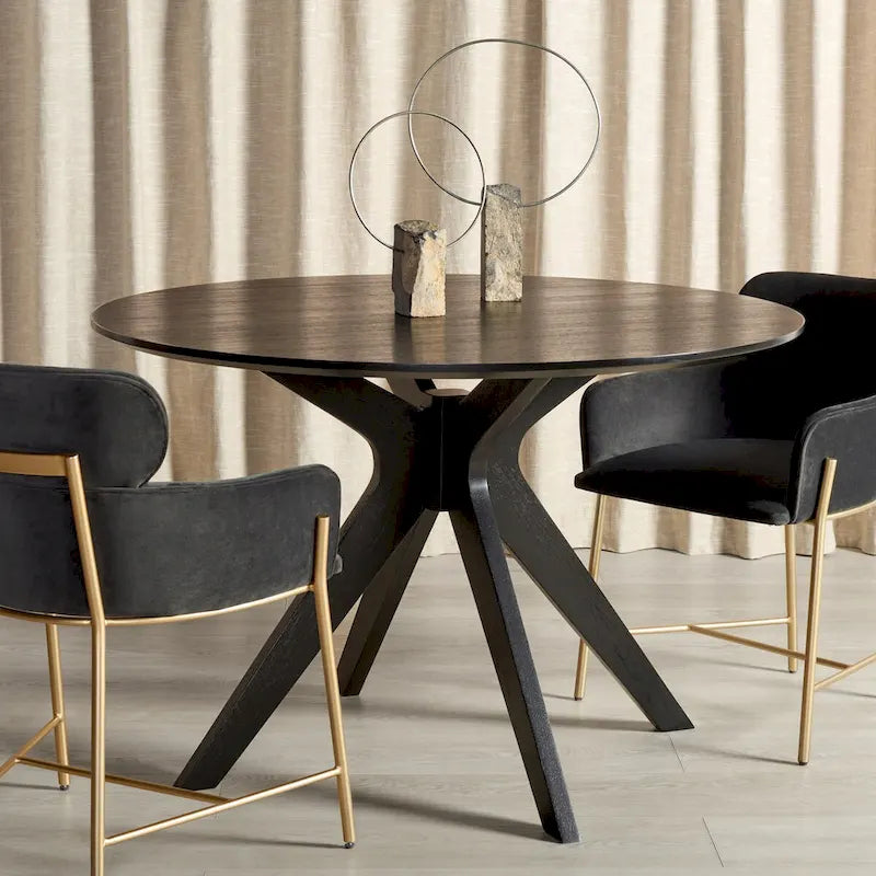 Couture Meiko 46-inch Round Dining Table - 46 In W x 46 In D x 30 In H - 46Wx46Dx30H