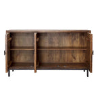 Bahut 2 tiroirs de 160 cm de large, marron