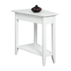 Table d'appoint d'angle American Heritage avec étagère de Convenience Concepts