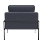 Fauteuil club moderne HomePop rembourré avec cadre en métal