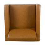 Fauteuil club moderne HomePop rembourré avec cadre en métal