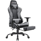 Chaise de jeu avec repose-pieds - Chaise de bureau ergonomique