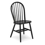 Chaise de salle à manger à dossier fuseau Windsor en bois massif International Concepts