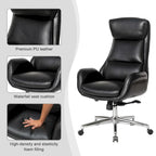 Chaise de bureau en similicuir - Pivotante - Plusieurs coloris