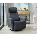 Fauteuil inclinable pivotant en cuir Fjords Urban